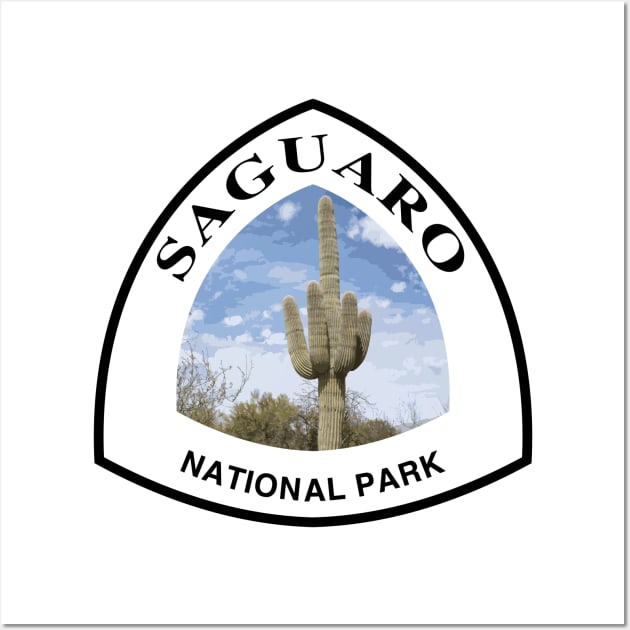 Saguaro National Park shield Wall Art by nylebuss